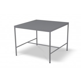 Table mi-hauteur Rivage Aluminium Basalte 85*85 Vlaemynck