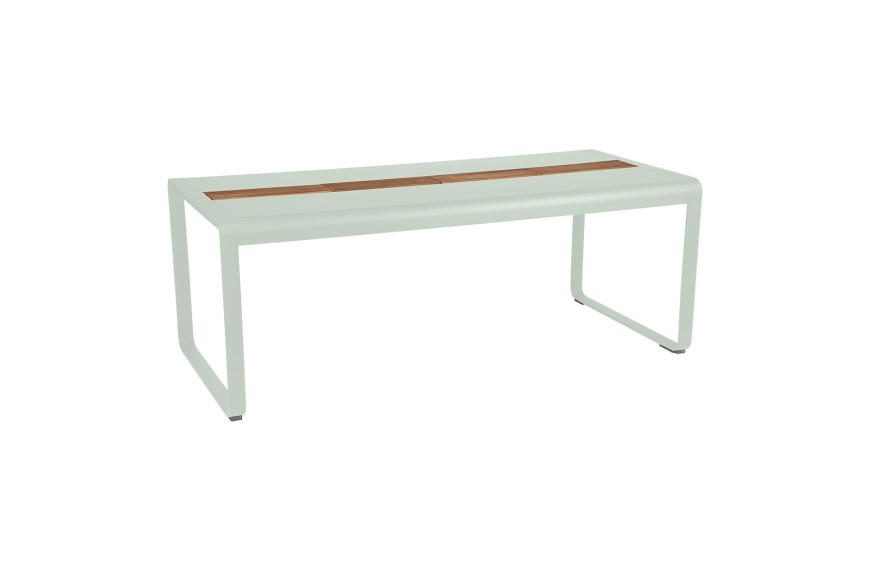 Table de jardin avec rangement 196x90 cm BELLEVIE / 8 places - FERMOB