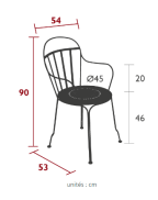 Fauteuil de jardin LOUVRE - FERMOB