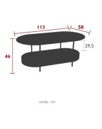 Table basse de jardin 113x58 cm SALSA - FERMOB