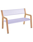 Banc de jardin Teck SOMERSET 122 x 62 cm / 2 places - FERMOB