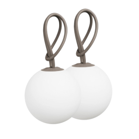 Lot de 2 lampes suspensions BOLLEKE taupe - FATBOY